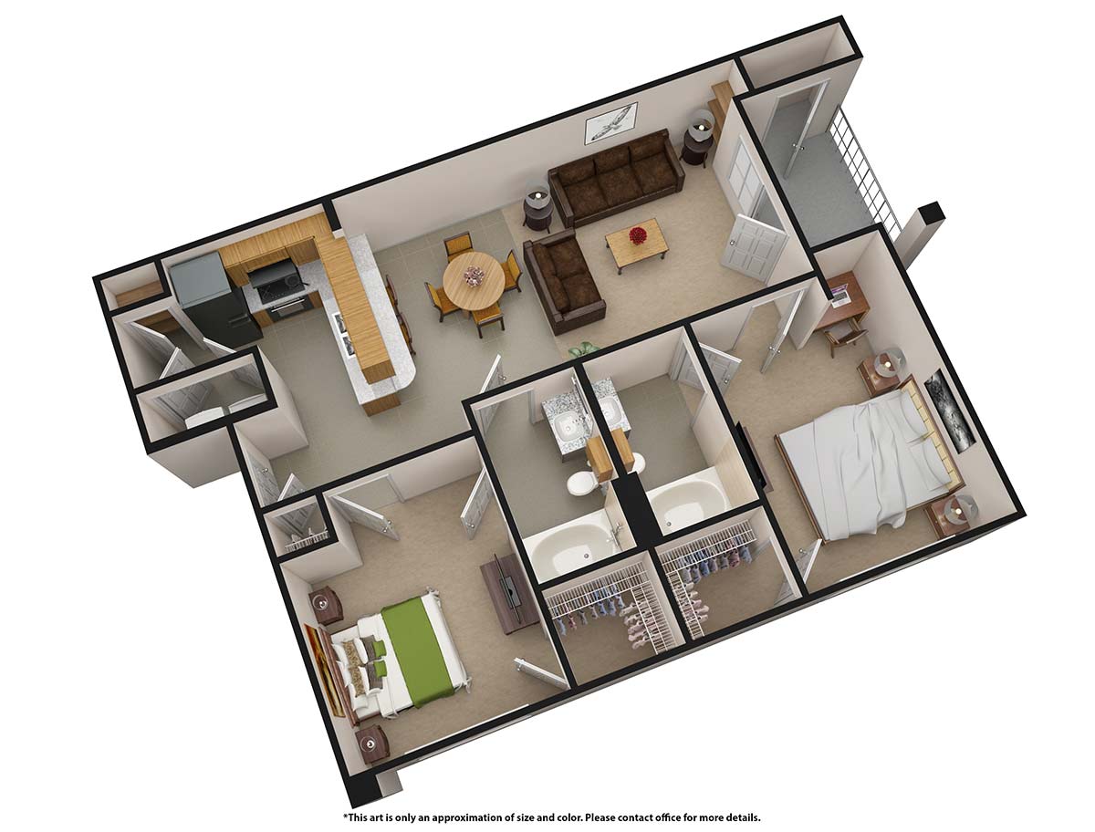 Floor Plans Crest Manor Apartments